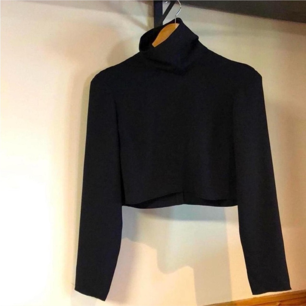 Babaton cropped turtleneck blouse